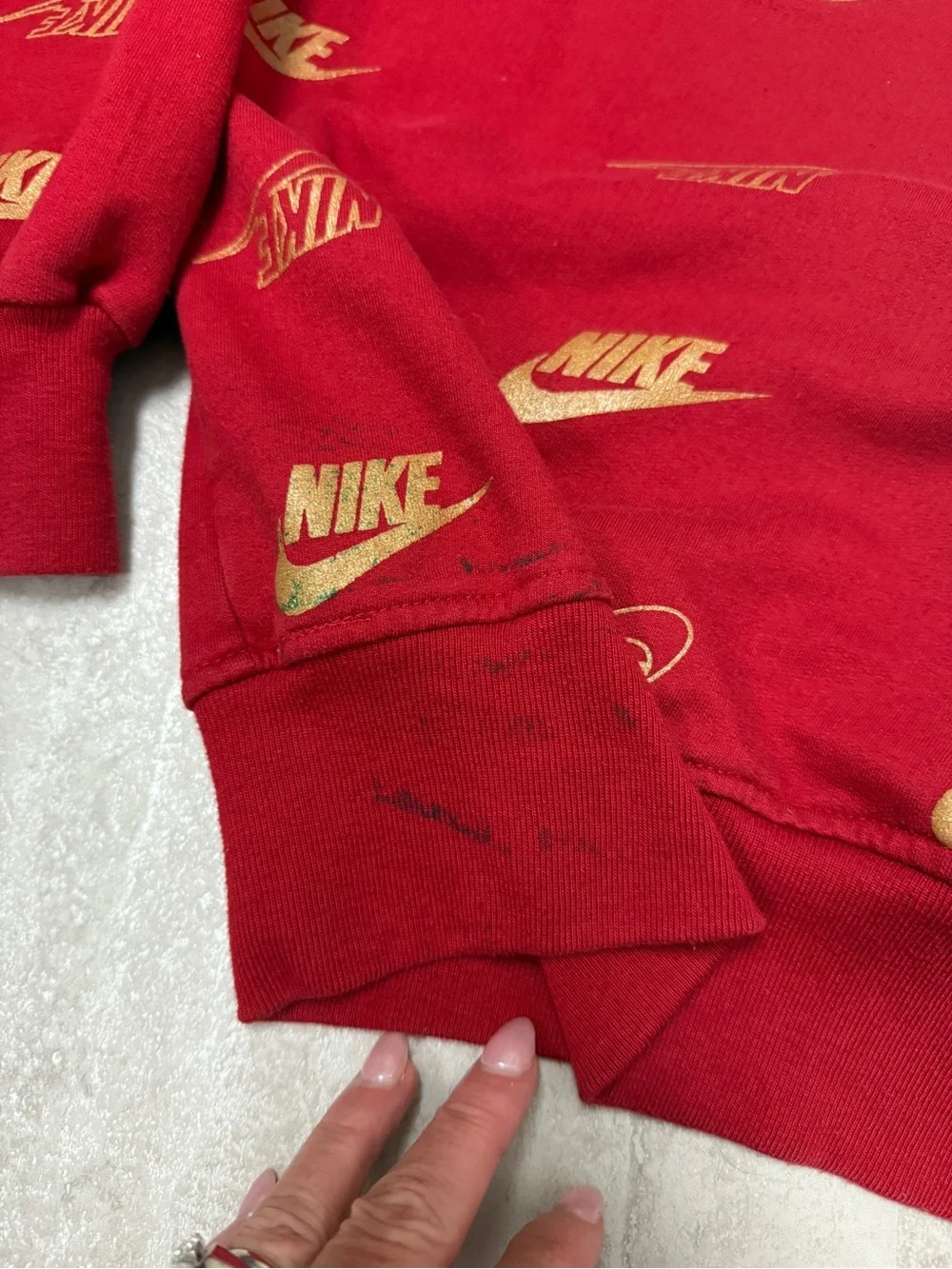 Vintage 90's Nike Crewneck sweatshirt all over Nike print